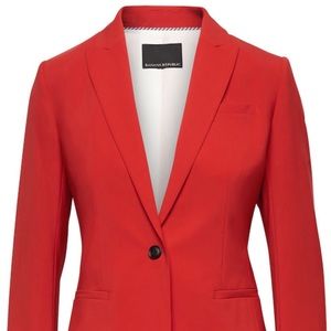 Red banana republic blazer.